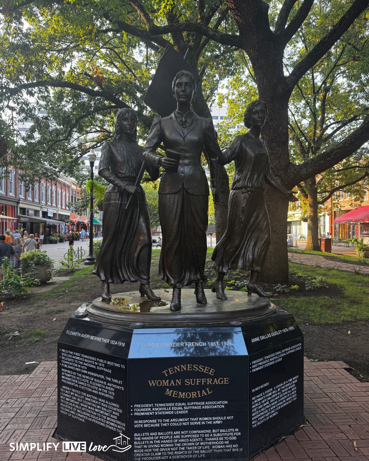 Tennessee Woman Suffrage Memorial Knoxville