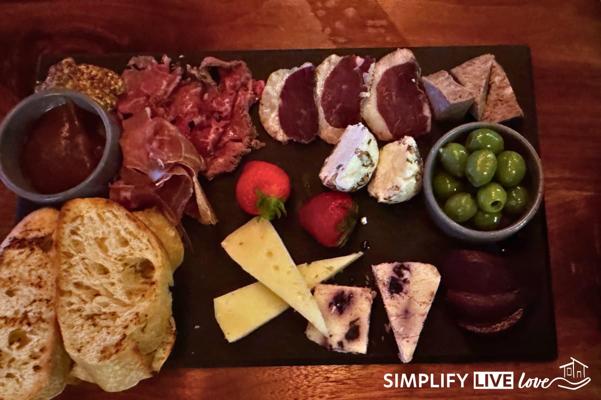 charcuterie at the Heirloom Room Creekside Restaurant & Bar Gatlinburg